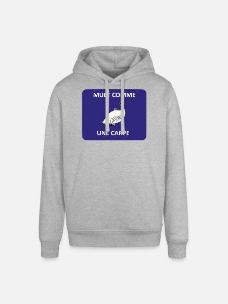 Silent as a carp - Stanley/Stella SOUNDER Unisex Hoodie - heather grey