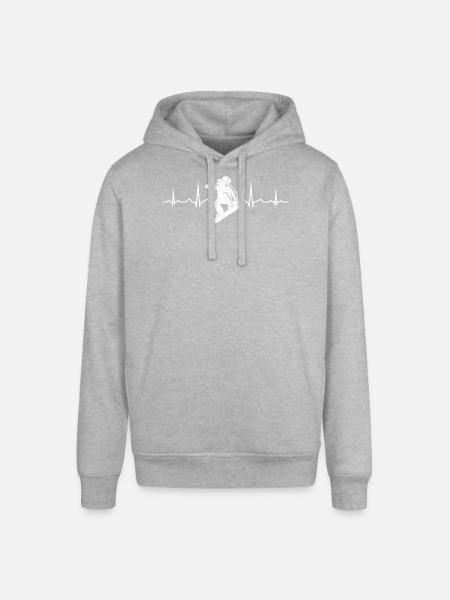 Snowboard motif that works immediately - Stanley/Stella SOUNDER Unisex Hoodie - heather grey