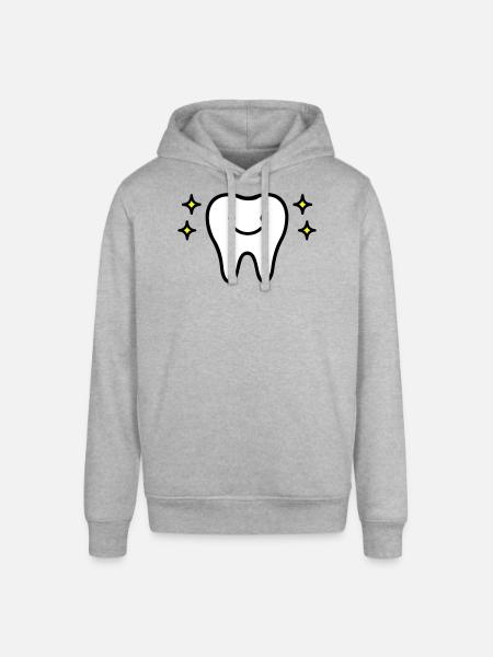 Tooth Cute - Stanley/Stella SOUNDER Unisex Hoodie - heather grey