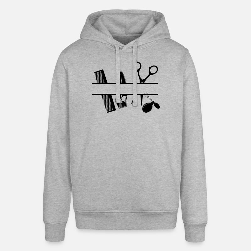 Bannière de texte d’attributs de coiffeurs - Sweat à capuche SOUNDER Stanley/Stella Unisexe - gris chiné