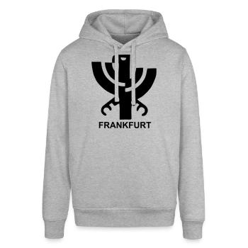 ffm wappen - Stanley/Stella Unisex Hoodie SOUNDER - Grau meliert - Vorne - Alina (178cm) & Michal (187cm)