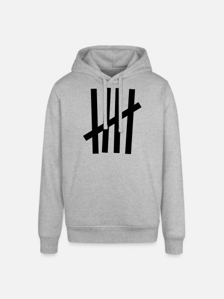 Tally 5 strokes - Stanley/Stella SOUNDER Unisex Hoodie - heather grey