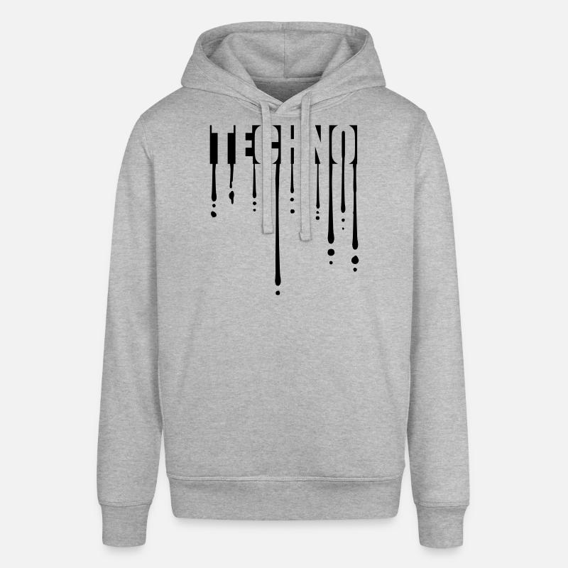 Drops Logo Techno - Sweat à capuche SOUNDER Stanley/Stella Unisexe - gris chiné
