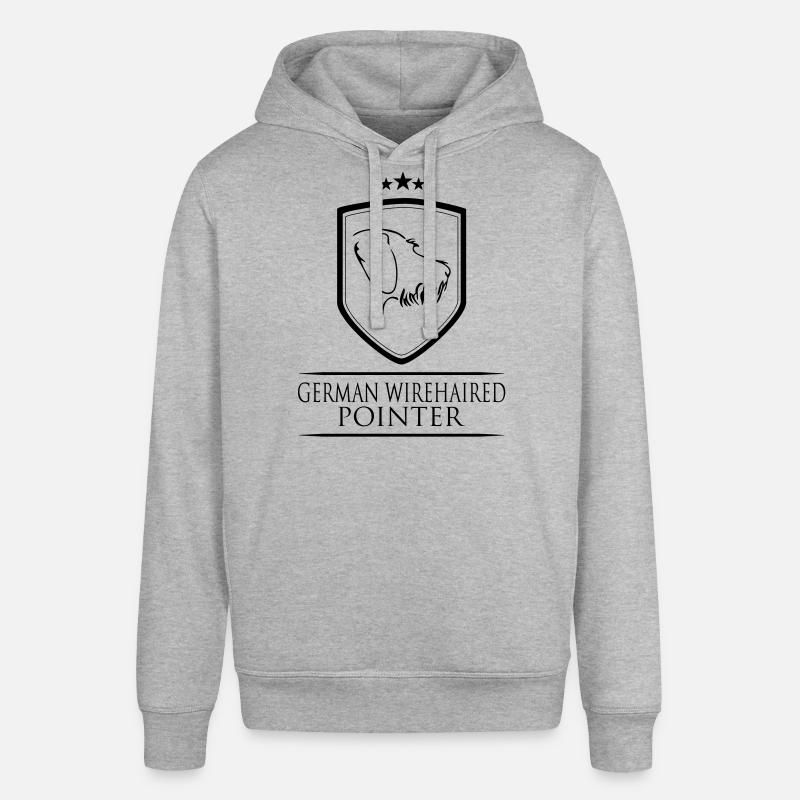 GERMAN WIREHAIRED POINTER WAPPEN - Stanley/Stella Unisex Hoodie SOUNDER - Grau meliert