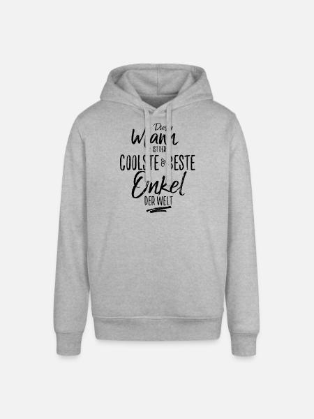 onkel der Beste (s) - Stanley/Stella Unisex Hoodie SOUNDER - Grau meliert
