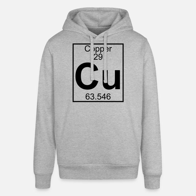 Element 29 - Cu (copper) - Full - Sweat à capuche SOUNDER Stanley/Stella Unisexe - gris chiné