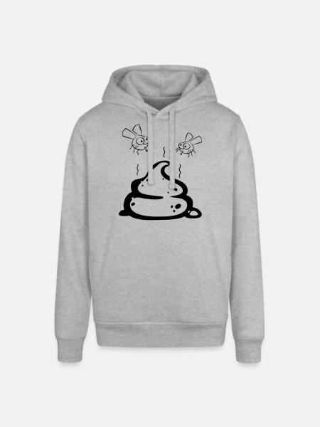 Scheisse mit Fliegenpaar - Stanley/Stella Unisex Hoodie SOUNDER - Grau meliert