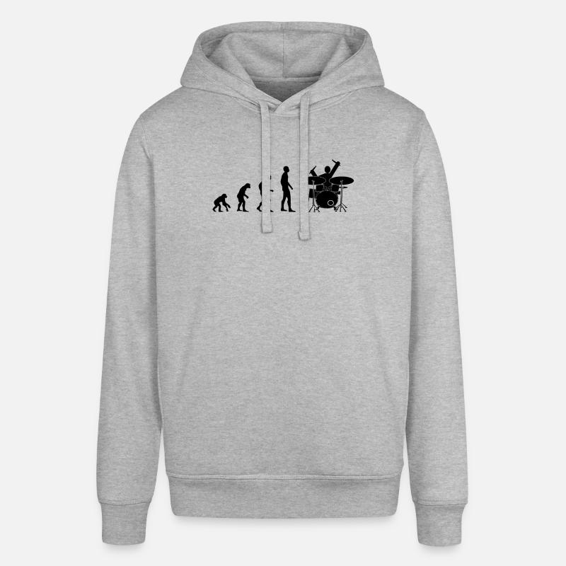 drummer evolution - Sweat à capuche SOUNDER Stanley/Stella Unisexe - gris chiné