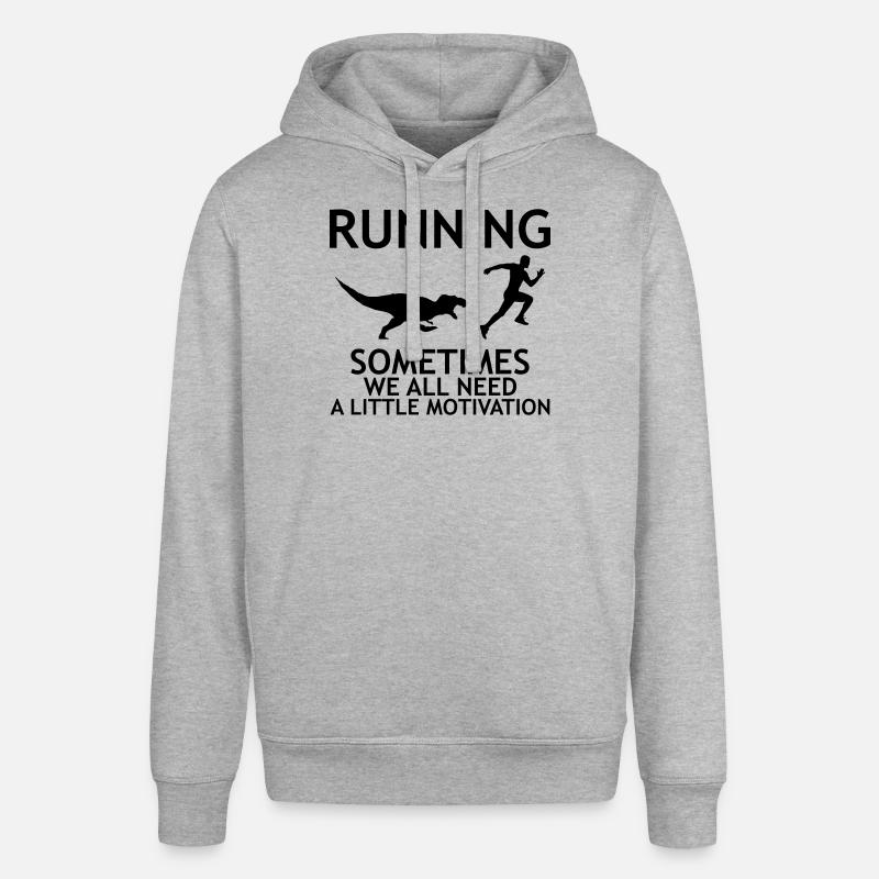 RUNNING WITH MOTIVATION - Sweat à capuche SOUNDER Stanley/Stella Unisexe - gris chiné