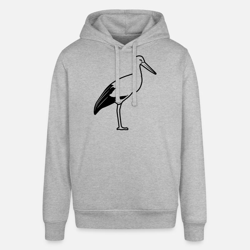 stands de cigogne - Sweat à capuche SOUNDER Stanley/Stella Unisexe - gris chiné