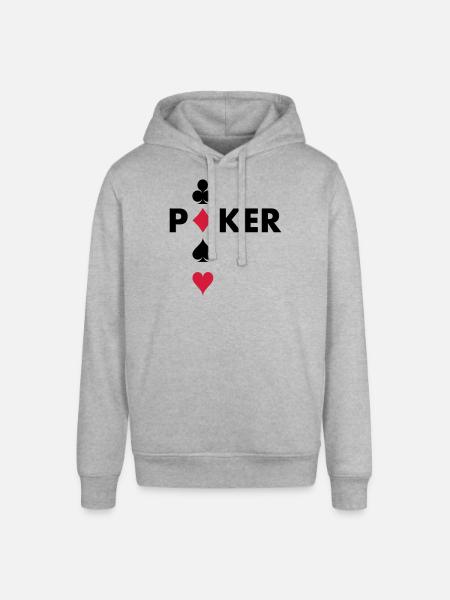 Poker player - Stanley/Stella SOUNDER Unisex Hoodie - heather grey