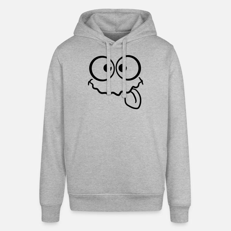 Doux Sassy souriant visage - Sweat à capuche SOUNDER Stanley/Stella Unisexe - gris chiné