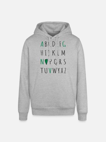 love vegan - Stanley/Stella Unisex Hoodie SOUNDER - Grau meliert