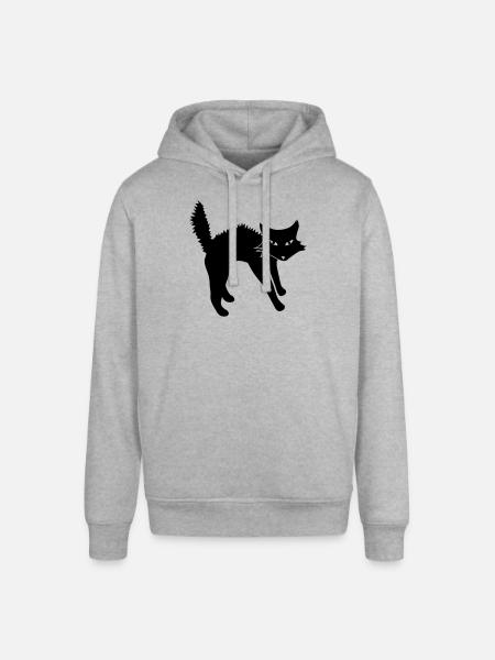 Angry Cat - Stanley/Stella Unisex Hoodie SOUNDER - Grau meliert