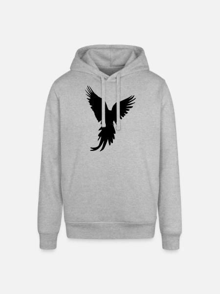 bird silhouette - Stanley/Stella Unisex Hoodie SOUNDER - Grau meliert