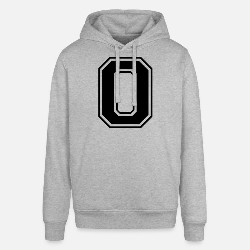 0, zéro, nombre, nombre - Sweat à capuche SOUNDER Stanley/Stella Unisexe - gris chiné