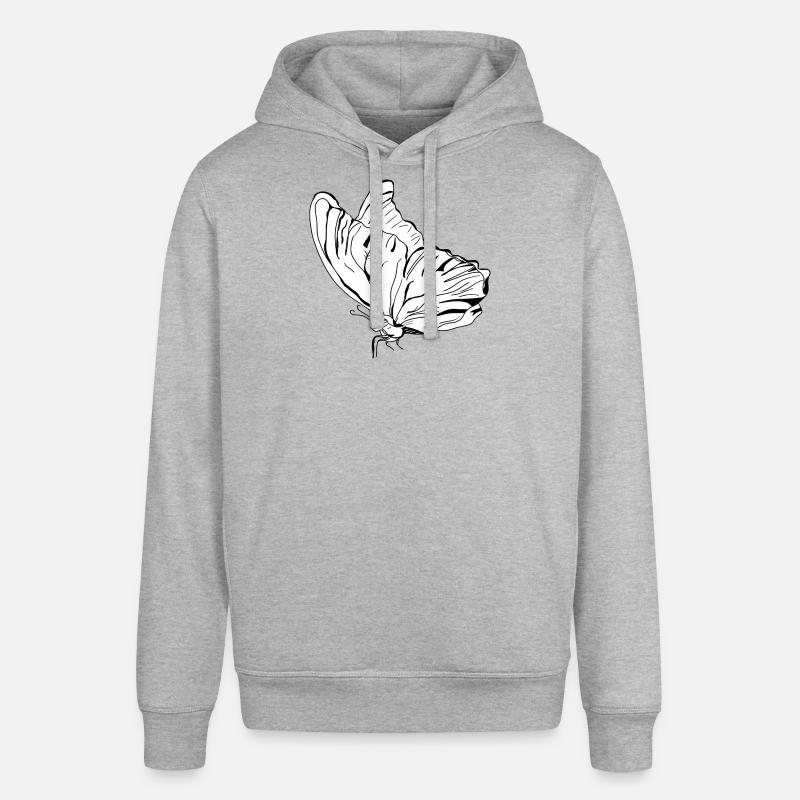 papillon vecter - Sweat à capuche SOUNDER Stanley/Stella Unisexe - gris chiné