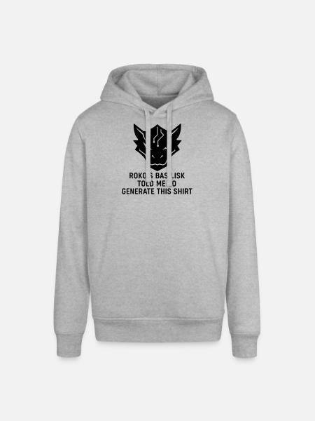 Generated by the Basilisk - Stanley/Stella SOUNDER Unisex Hoodie - heather grey