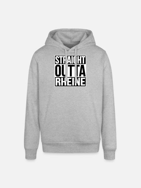 STRAIGHT OUTTA RHEINE - Stanley/Stella SOUNDER Unisex Hoodie - heather grey