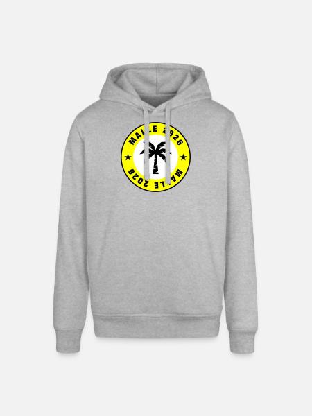 Malle 2026 Palm Tree Circle - Stanley/Stella SOUNDER Unisex Hoodie - heather grey