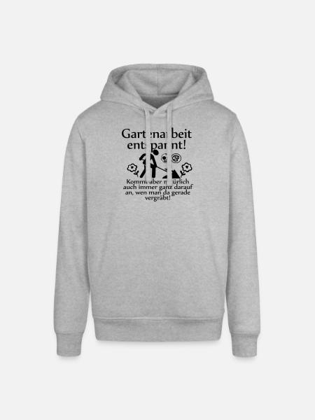 Gartenarbeit entspannt ... - Stanley/Stella Unisex Hoodie SOUNDER - Grau meliert