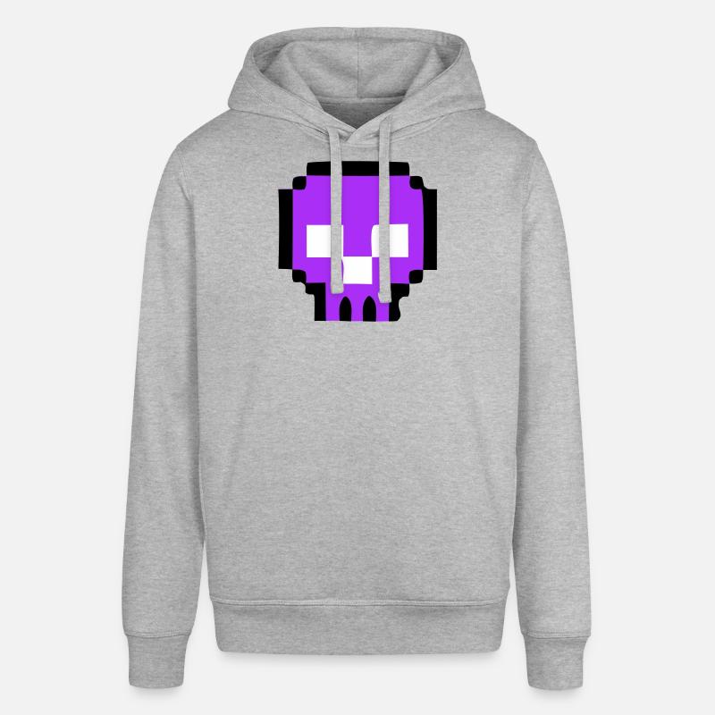 Fin du jeu de Pixel Skull - Sweat à capuche SOUNDER Stanley/Stella Unisexe - gris chiné