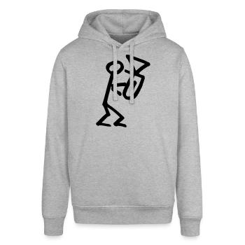 Musikant mit Euphonium / Horn / Bass - Stanley/Stella Unisex Hoodie SOUNDER - Grau meliert - Vorne - Alina (178cm) & Michal (187cm)