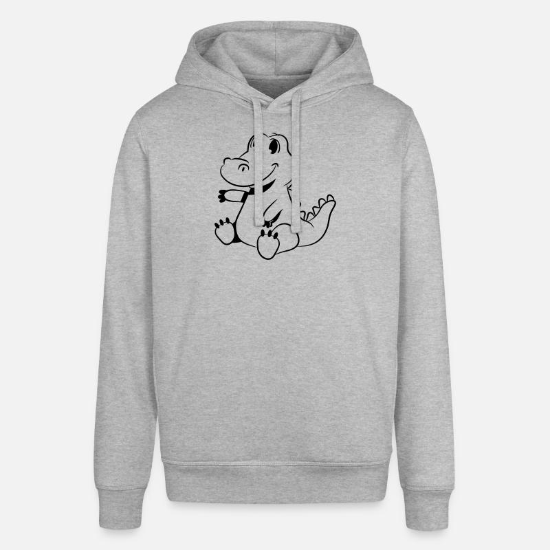 Crocodile bébé doux enfant - Sweat à capuche SOUNDER Stanley/Stella Unisexe - gris chiné