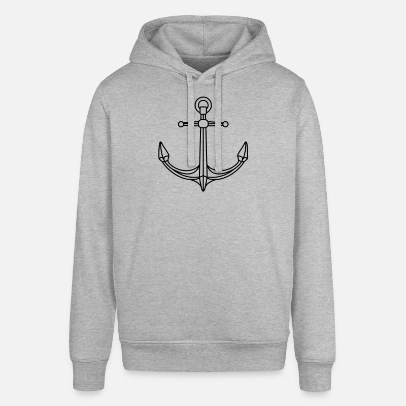 Conception d’ancre de logo - Sweat à capuche SOUNDER Stanley/Stella Unisexe - gris chiné