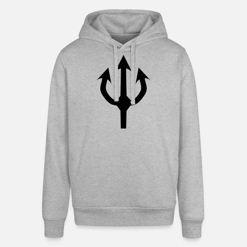 trident devil fork - Stanley/Stella SOUNDER Unisex Hoodie - heather grey
