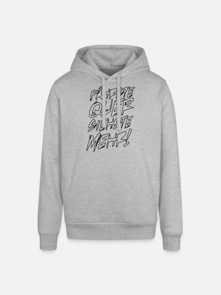quer siehst du mehr - Stanley/Stella Unisex Hoodie SOUNDER - Grau meliert