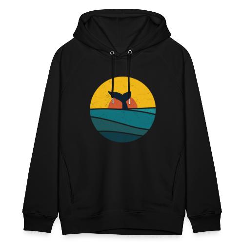 Whale in the sun eroded - Uniseks bio-hoodie van Stanley/Stella