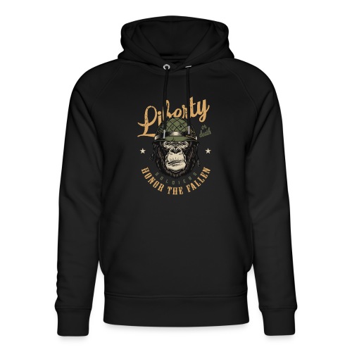 Gorilla - Liberty Honor - neg - Stanley/Stella Unisex Bio-Hoodie