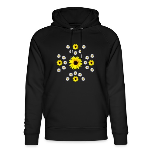 gelbe Sonnenblumen und Margeriten Blüte blumig - Stanley/Stella Unisex Bio-Hoodie