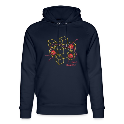 Connection Machine CM-1 Feynman t-shirt logo - Unisex Organic Hoodie by Stanley & Stella