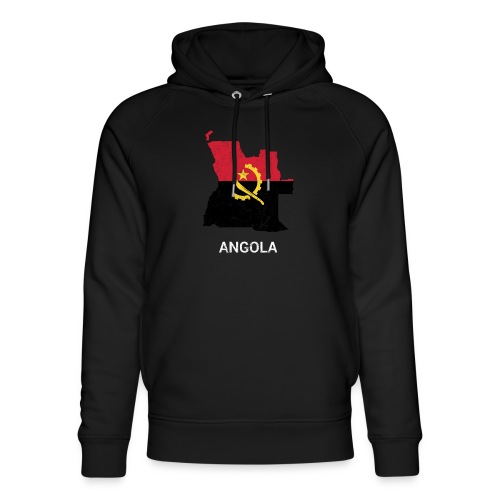 Angola (Ngola) country map & flag - Stanley/Stella Unisex Organic Hoodie