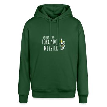 Tornado entzünden Mallorca Bier - Stanley/Stella Unisex Hoodie SOUNDER - Flaschengrün - Vorne - Alina (178cm) & Michal (187cm)