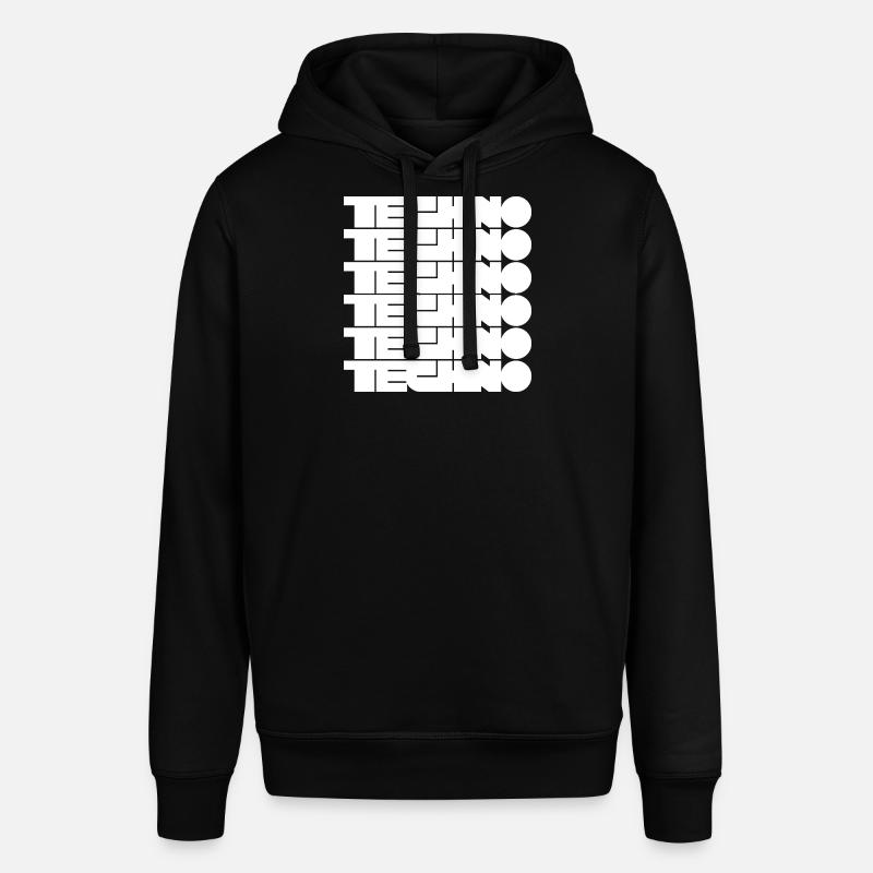 Techno Music Bold Abstract Geometry logo - Sweat à capuche SOUNDER Stanley/Stella Unisexe - noir
