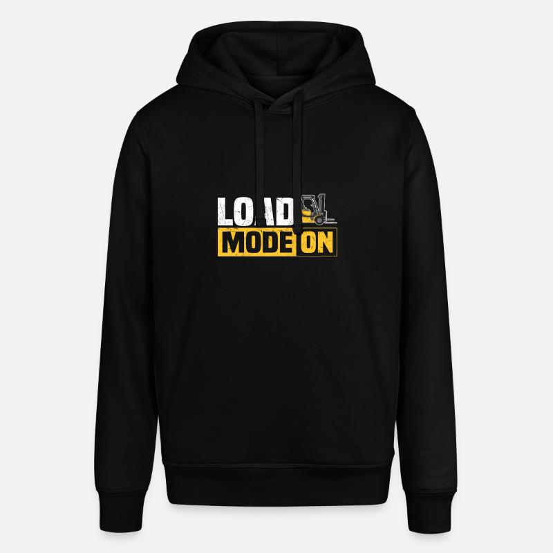 Gabelstaplerfahrer Sprüche | Gabelstapler Geschenk - Stanley/Stella Unisex Hoodie SOUNDER - Schwarz