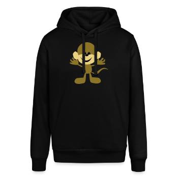 affe - Stanley/Stella Unisex Hoodie SOUNDER - Schwarz - Vorne - Alina (178cm) & Michal (187cm)