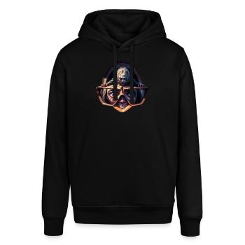 Geekhead-Zombie - Stanley/Stella Unisex Hoodie SOUNDER - Schwarz - Vorne - Alina (178cm) & Michal (187cm)