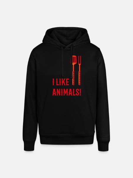 I Like Animals! (Grillbesteck / 3C) - Stanley/Stella Unisex Hoodie SOUNDER - Schwarz