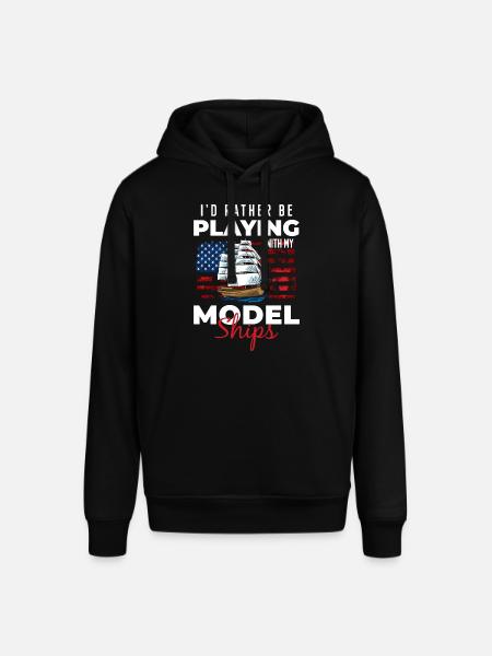 Ship Miniature Sailboat Rc Boat - Stanley/Stella SOUNDER Unisex Hoodie - black
