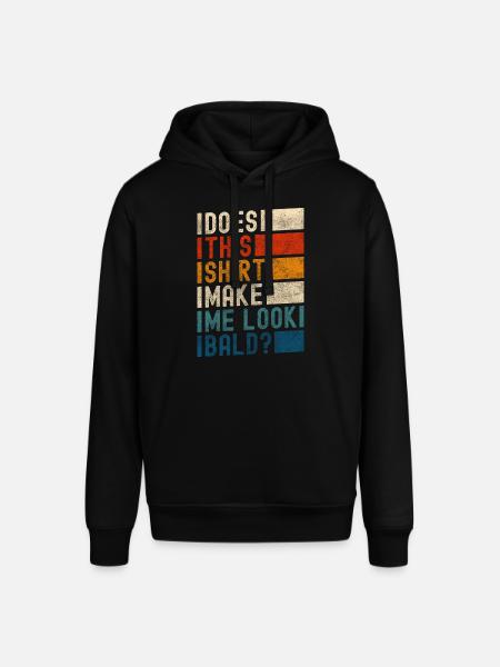 Hairstyle Old bald man - Stanley/Stella SOUNDER Unisex Hoodie - black