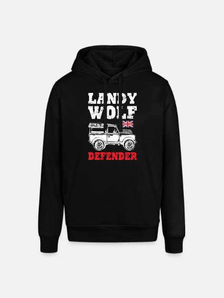 Landy Wolf Defender - Stanley/Stella SOUNDER Unisex Hoodie - black