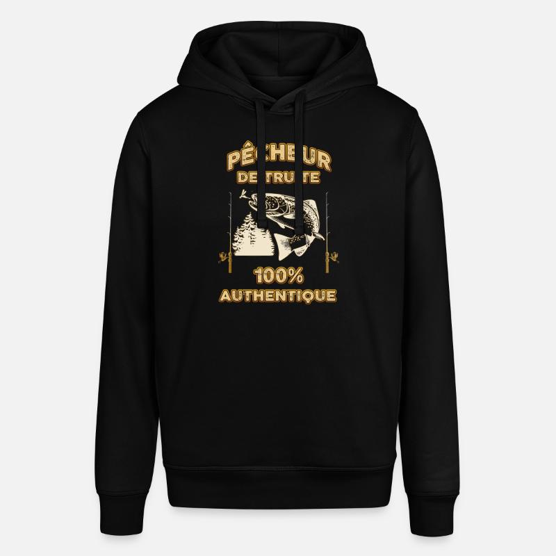 Pêcheur de truite authentique - Sweat à capuche SOUNDER Stanley/Stella Unisexe - noir