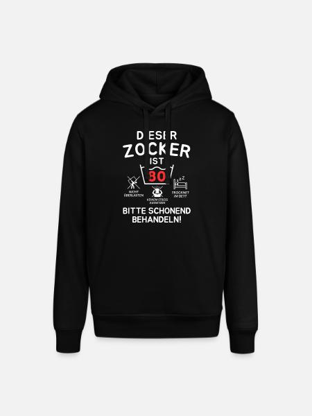 This gambler is 80. - Stanley/Stella SOUNDER Unisex Hoodie - black