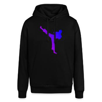Kickboxing Men's Kickboxing Kickboxing - Stanley/Stella SOUNDER Unisex Hoodie - black - Front - Alina (178cm) & Michal (187cm)