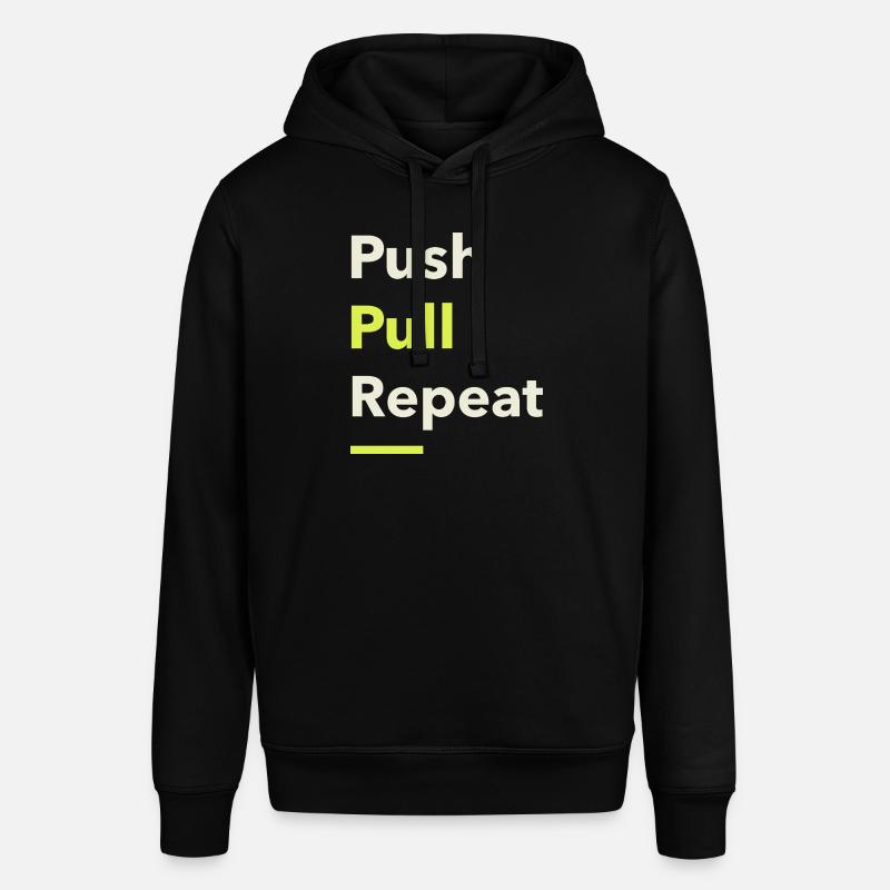 Push Pull Repeat - Stanley/Stella SOUNDER Unisex Hoodie - black