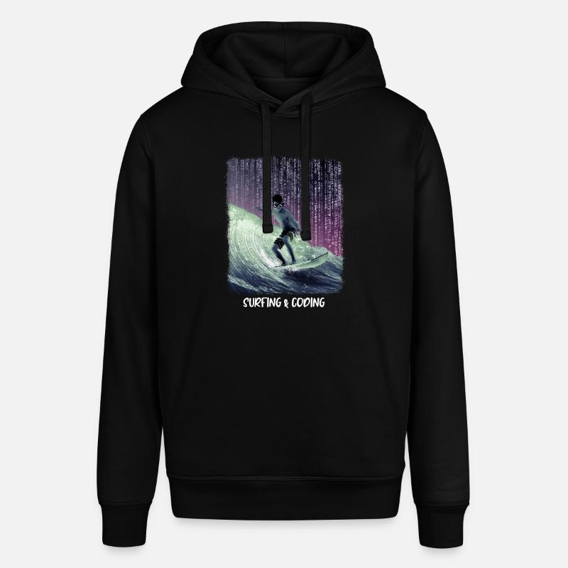 Surf & Codage - Sweat à capuche SOUNDER Stanley/Stella Unisexe - noir